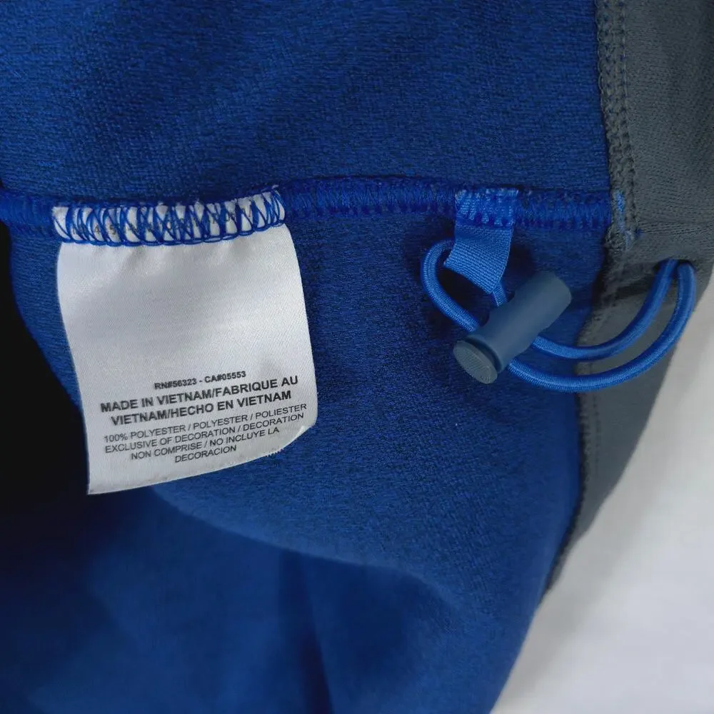 Nike Golf Vest Mens M Blue Gray Tour Performance Dri Fit Half Zip HF Embroidered